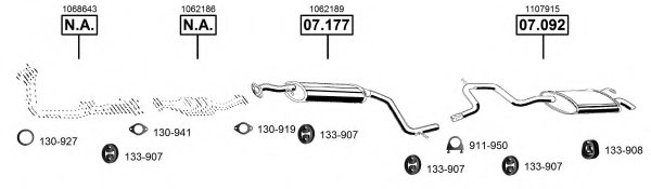 ASMET FO073540 Exhaust System